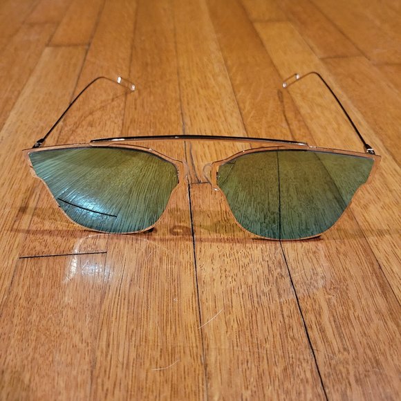 ZeroUV Modern Thin Wire Frame Flat Lens Pantos Sunglasses A353 - Picture 4 of 6